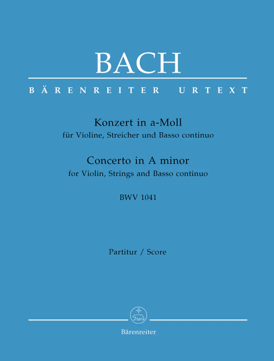Cover: 9790006466825 | Violinkonzert a-Moll | BWV 1041 - Bärenreiter Urtexte, Noten | Bach