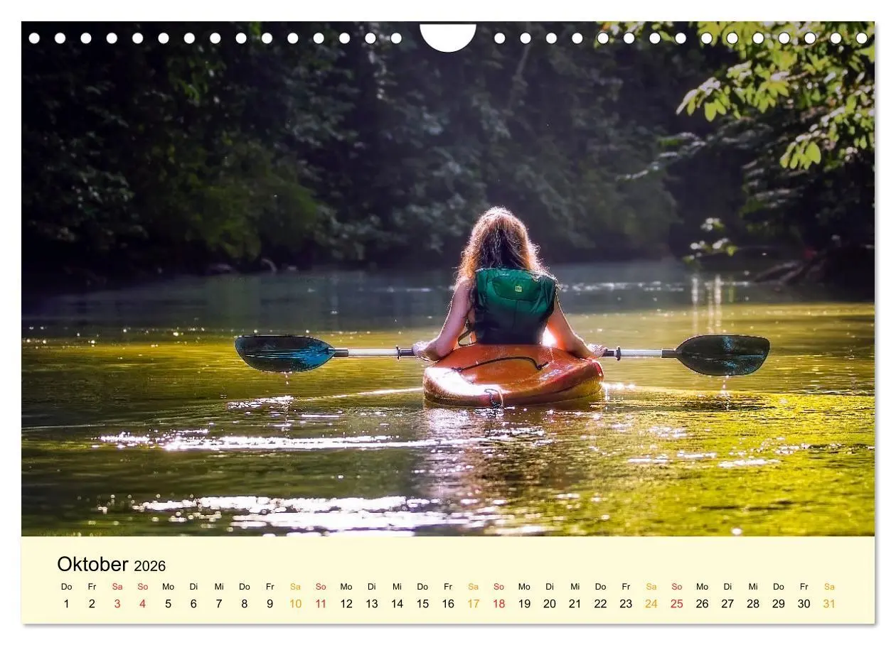 Bild: 9783457546925 | Kajak Abenteuer (Wandkalender 2026 DIN A4 quer), CALVENDO...