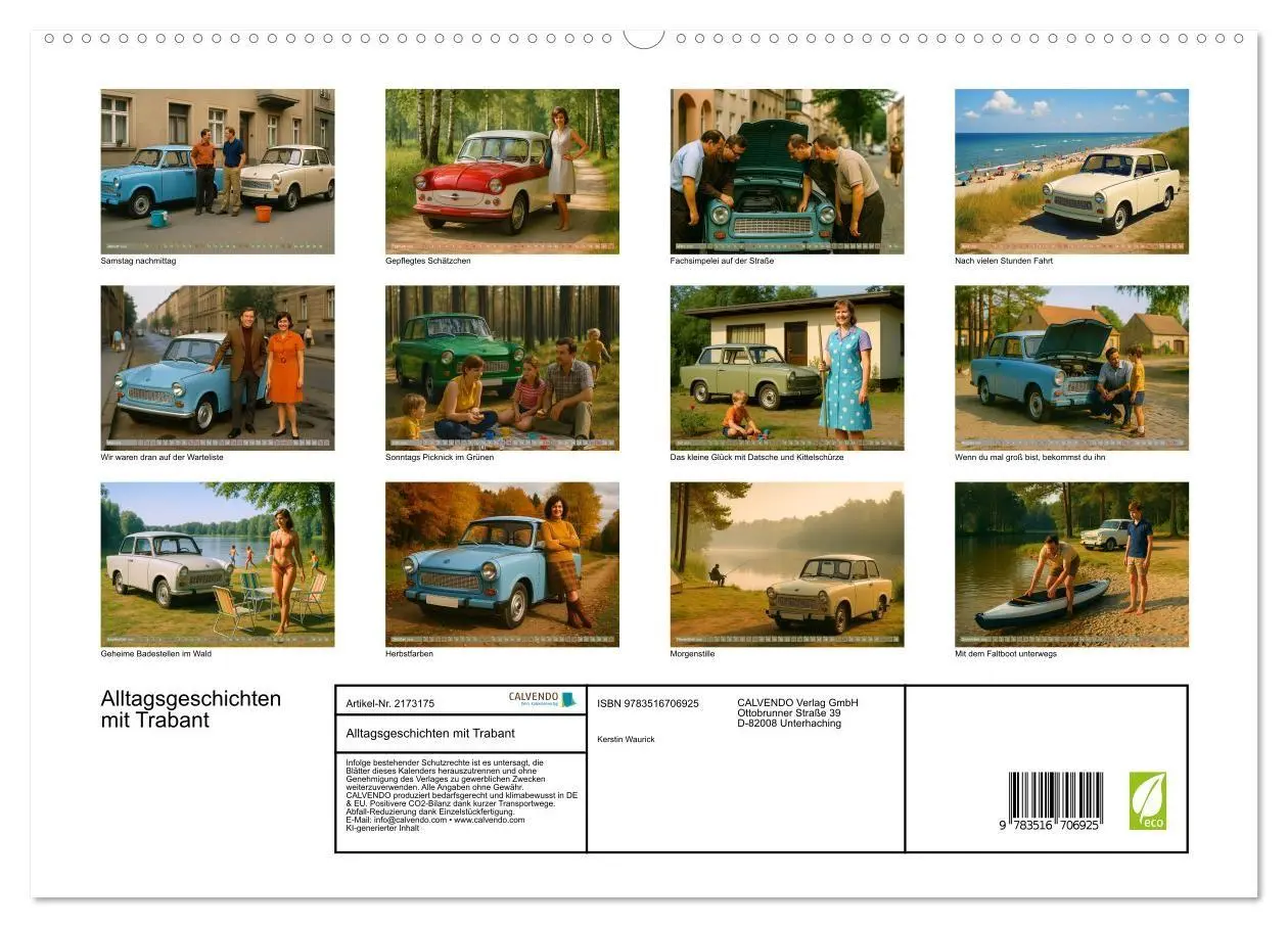 Bild: 9783516706925 | Alltagsgeschichten mit Trabant (hochwertiger Premium Wandkalender...