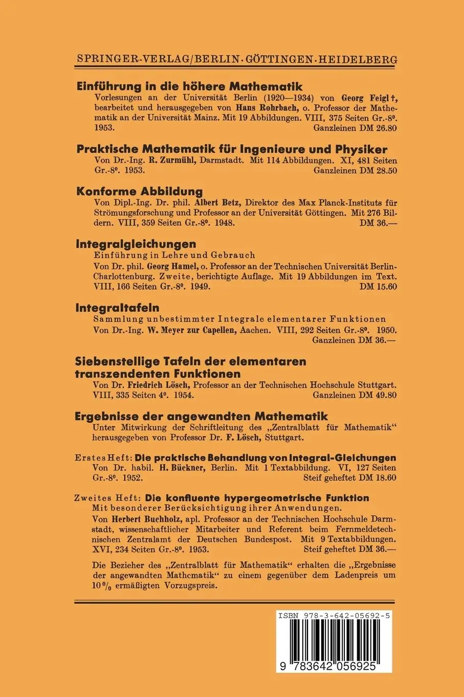 Rückseite: 9783642056925 | Ricci-Calculus | Jan Arnoldus Schouten | Taschenbuch | xx | Englisch