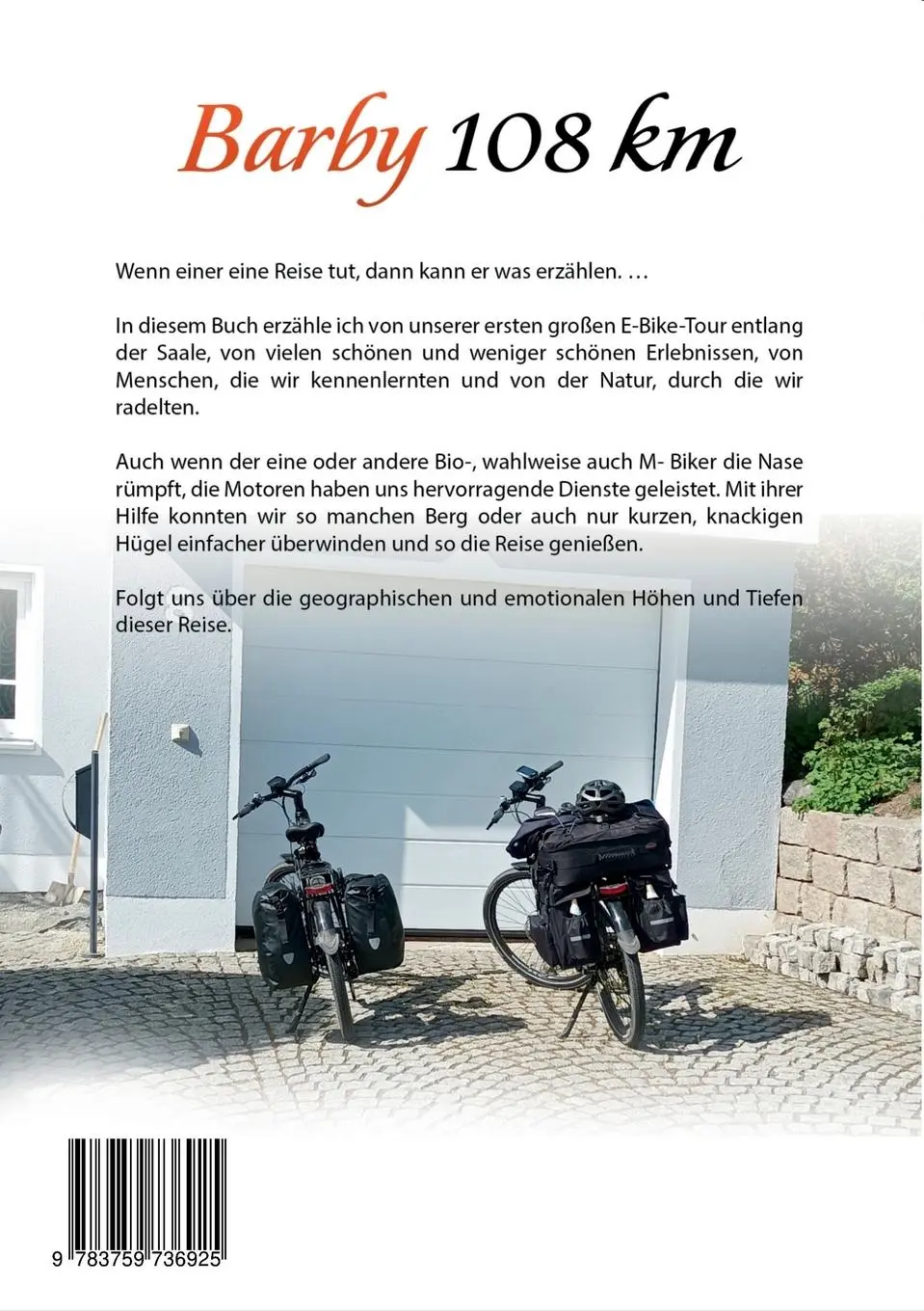 Rückseite: 9783759736925 | Barby 108 km | Mit dem E-Bike auf dem Saaleradweg | Lutz Kunhardt