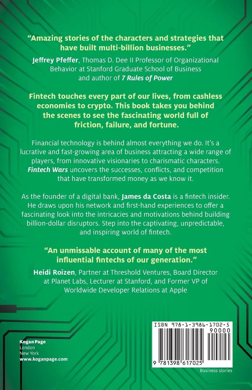 Rückseite: 9781398617025 | Fintech Wars | James da Costa | Taschenbuch | Englisch | 2024