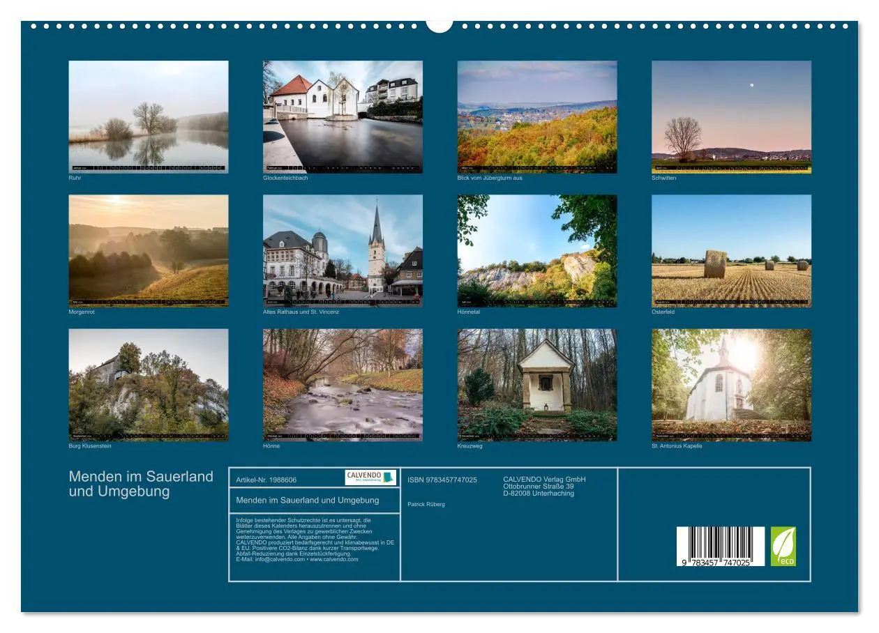 Bild: 9783457747025 | Menden im Sauerland und Umgebung (hochwertiger Premium Wandkalender...