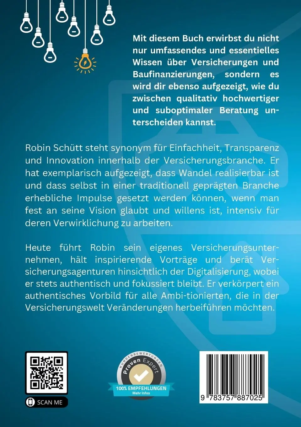 Rückseite: 9783757887025 | #einfachversichert | Robin Schütt | Taschenbuch | Paperback | 148 S.