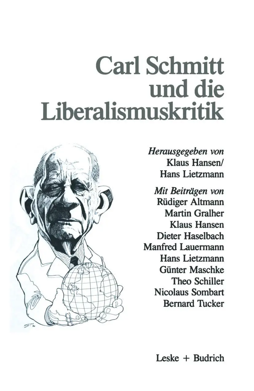 Cover: 9783810007025 | Carl Schmitt und die Liberalismuskritik | Klaus Hansen (u. a.) | Buch