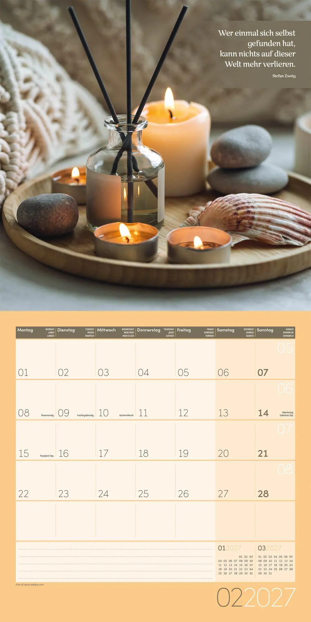 Bild: 9783838447025 | Momente für Dich Kalender 2027 - 30x30 - Art12 | GmbH | Kalender