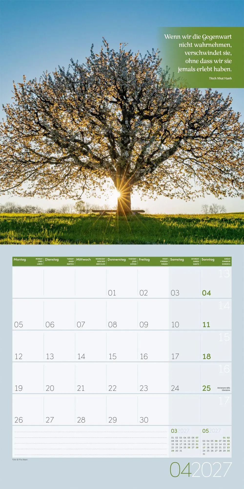 Bild: 9783838447025 | Momente für Dich Kalender 2027 - 30x30 - Art12 | GmbH | Kalender