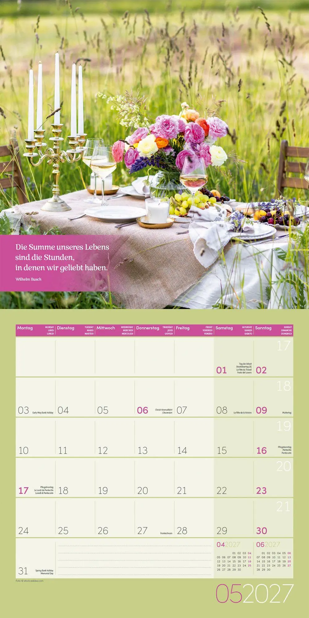 Bild: 9783838447025 | Momente für Dich Kalender 2027 - 30x30 - Art12 | GmbH | Kalender