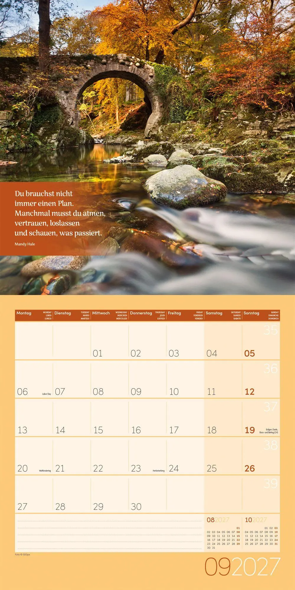 Bild: 9783838447025 | Momente für Dich Kalender 2027 - 30x30 - Art12 | GmbH | Kalender