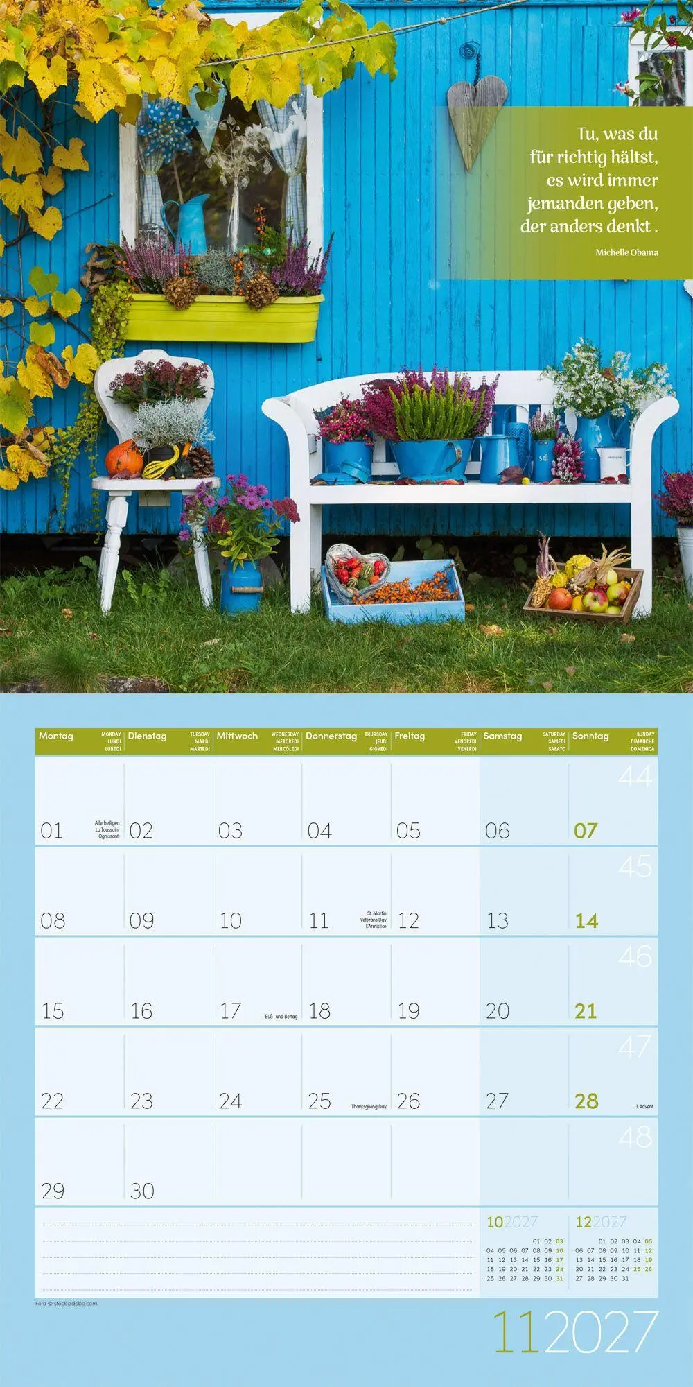 Bild: 9783838447025 | Momente für Dich Kalender 2027 - 30x30 - Art12 | GmbH | Kalender