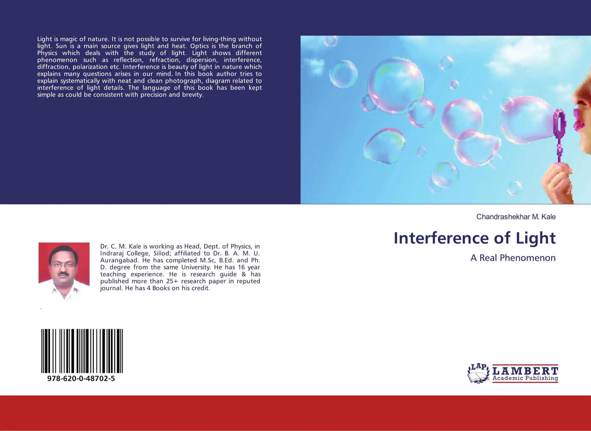 Cover: 9786200487025 | Interference of Light | A Real Phenomenon | Chandrashekhar M. Kale