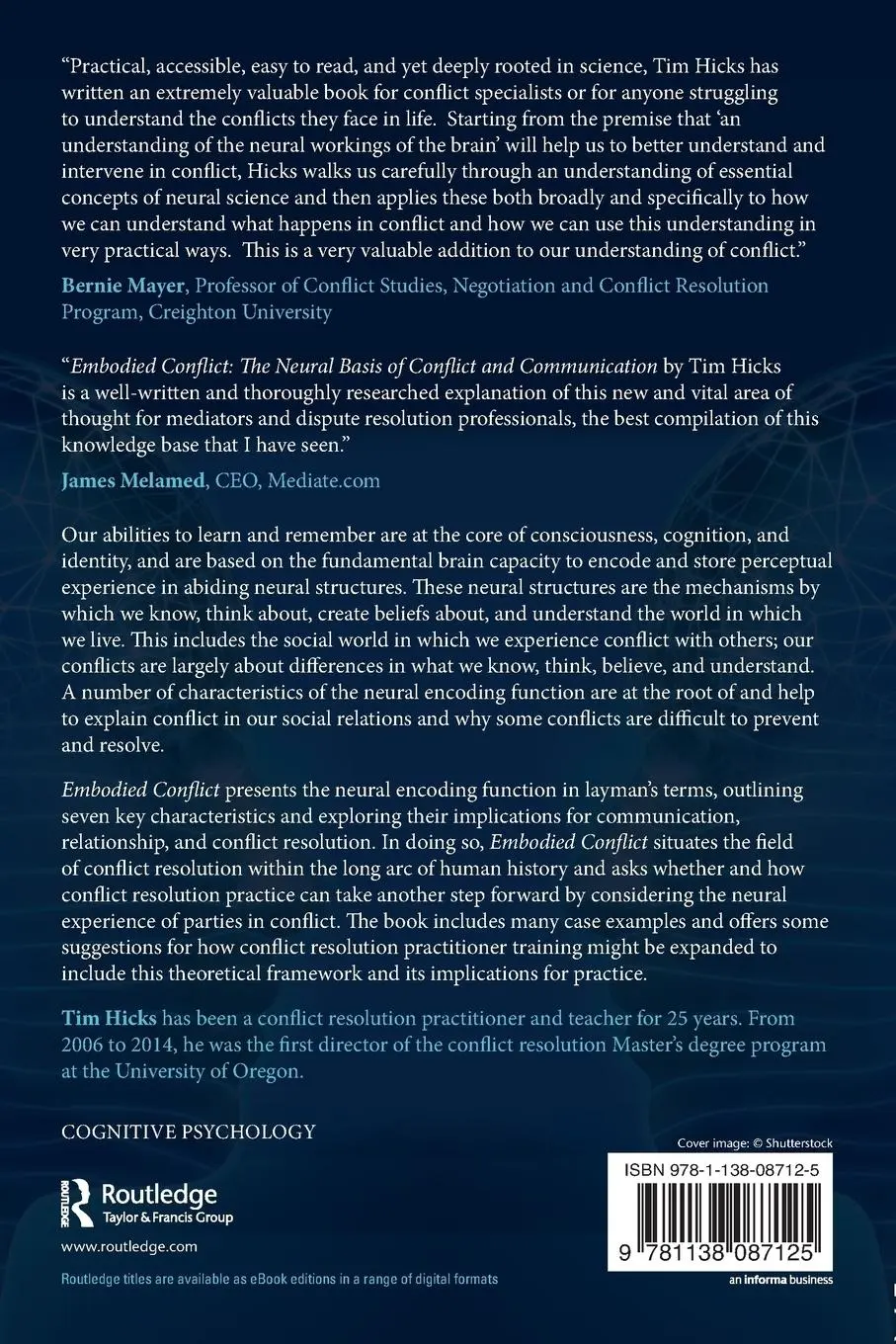 Rückseite: 9781138087125 | Embodied Conflict | The Neural Basis of Conflict and Communication