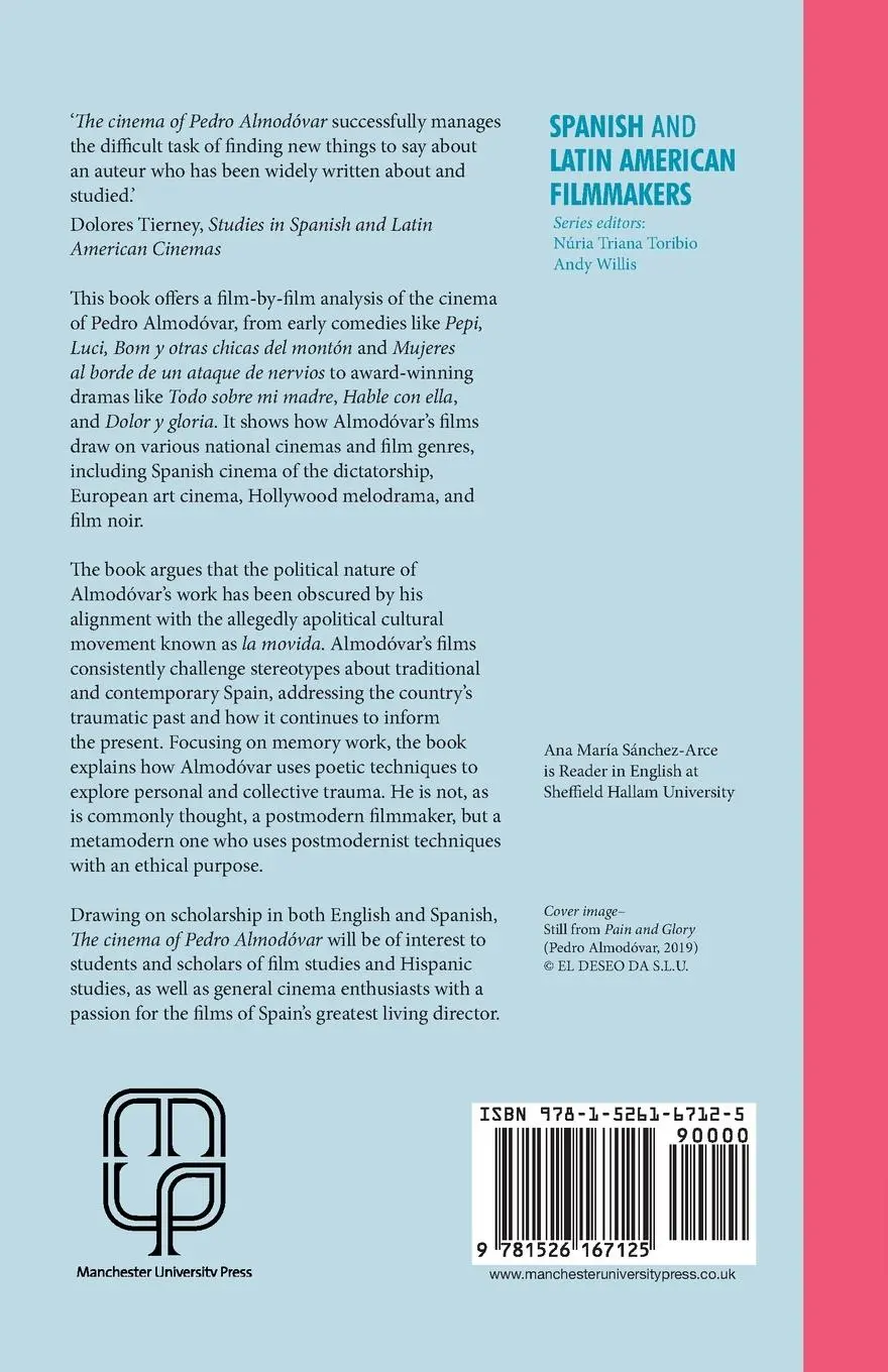 Rückseite: 9781526167125 | The cinema of Pedro Almodóvar | Ana María Sanchez-Arce | Taschenbuch