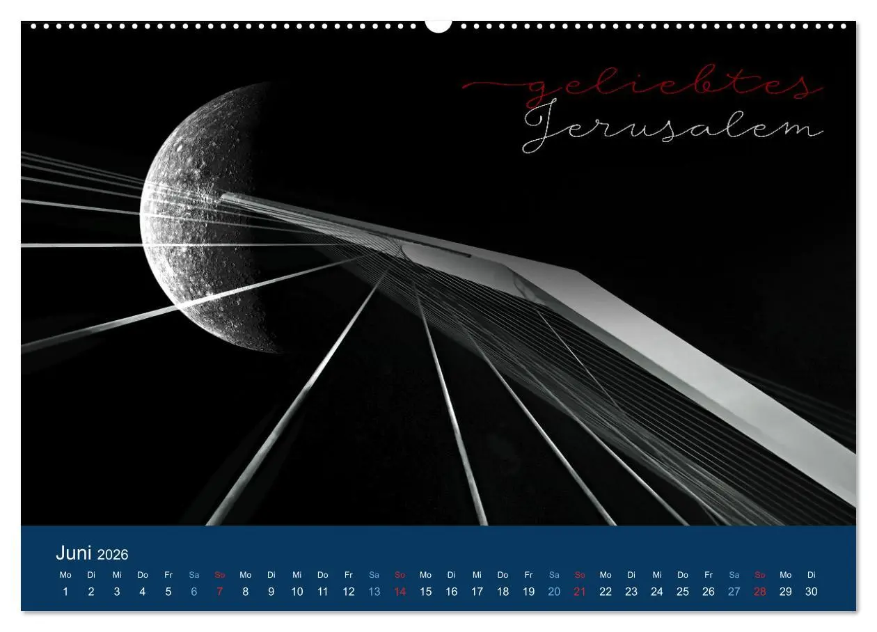 Bild: 9783457427125 | Geliebtes Jerusalem (hochwertiger Premium Wandkalender 2026 DIN A2...