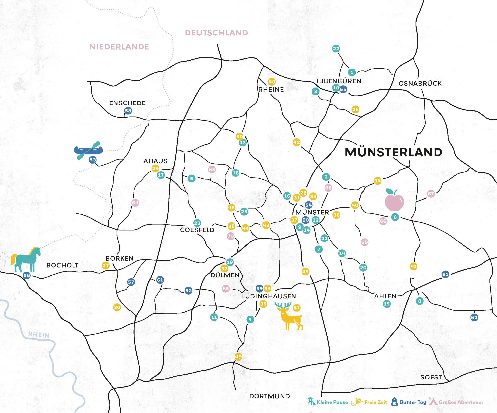 Bild: 9783770027125 | Glückszeit für Familien - Münsterland | Maike Schößler | Taschenbuch