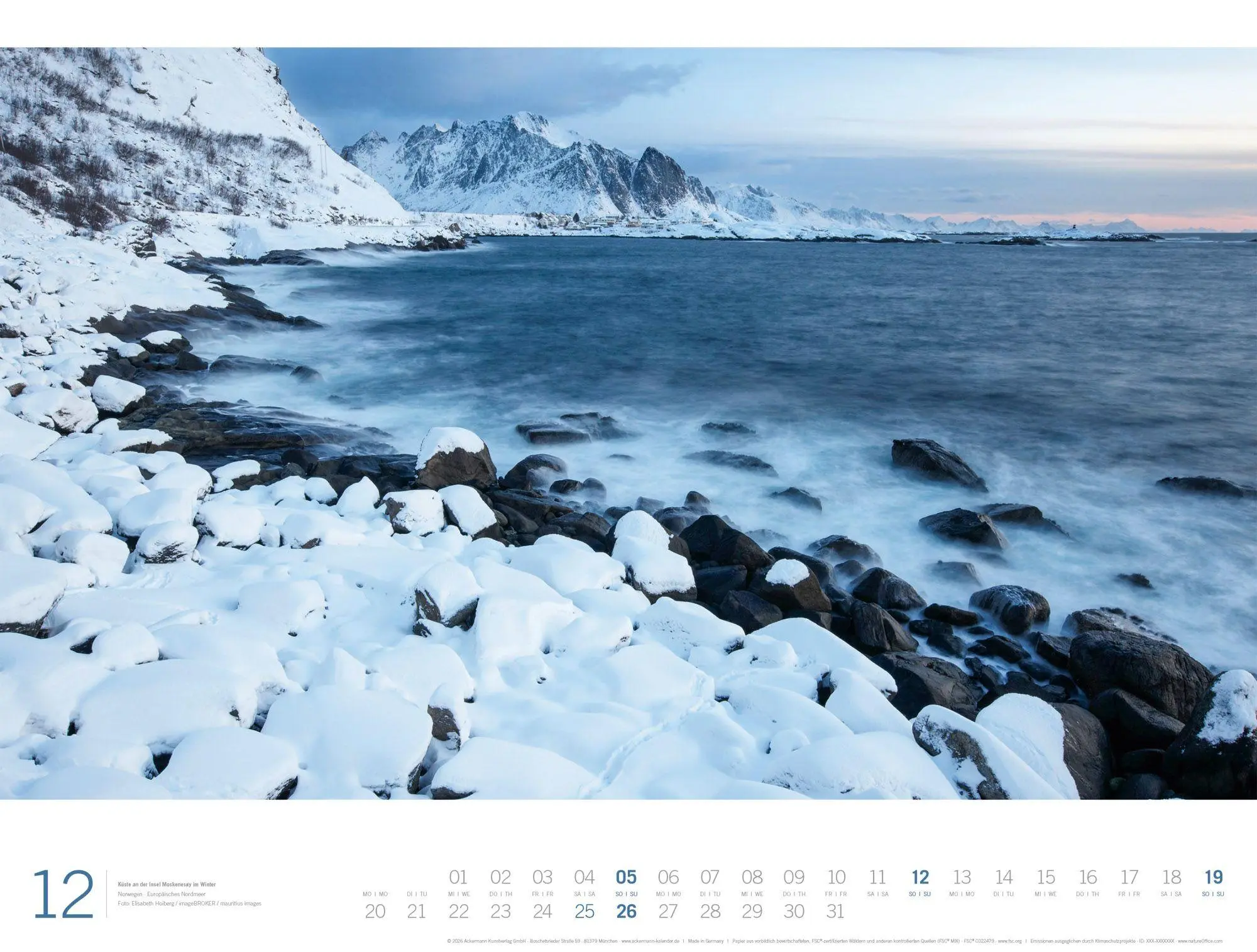 Bild: 9783838437125 | Meer Gallery Kalender 2027 | Ackermann Kunstverlag GmbH | Kalender