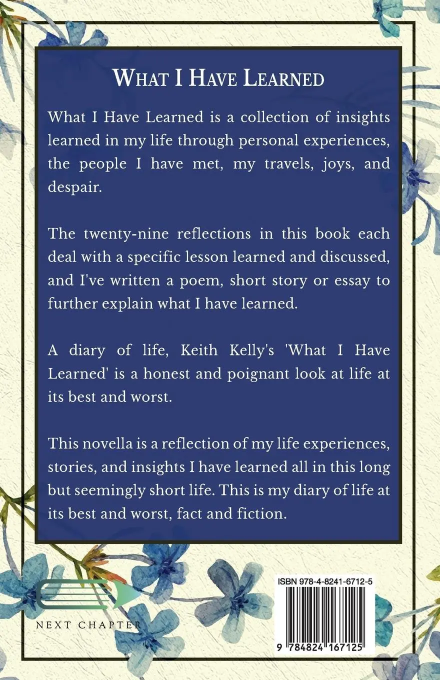 Rückseite: 9784824167125 | What I Have Learned | Keith Kelly | Taschenbuch | Englisch | 2023