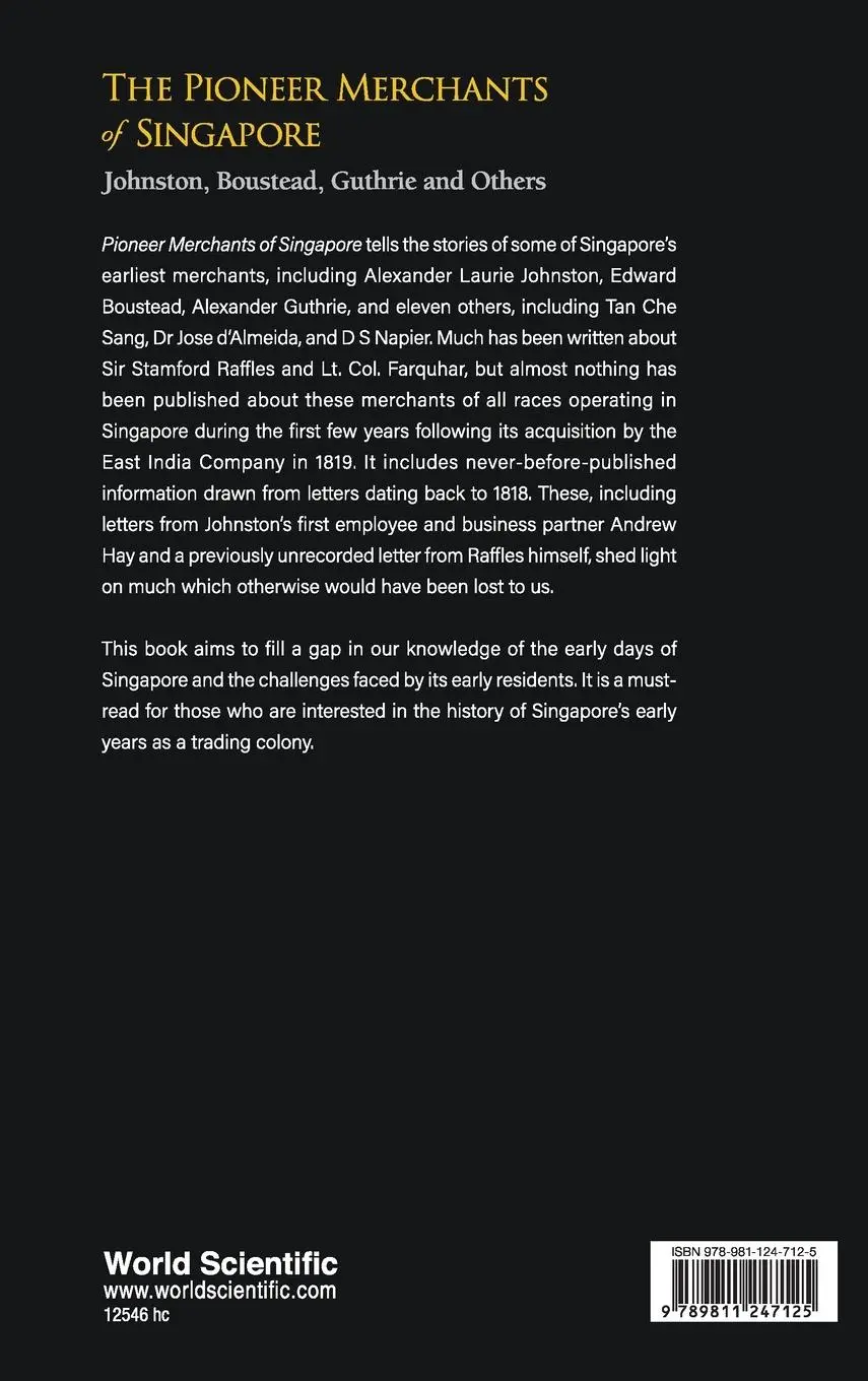 Rückseite: 9789811247125 | PIONEER MERCHANTS OF SINGAPORE, THE | THE: JOHNSTON | Hale | Buch