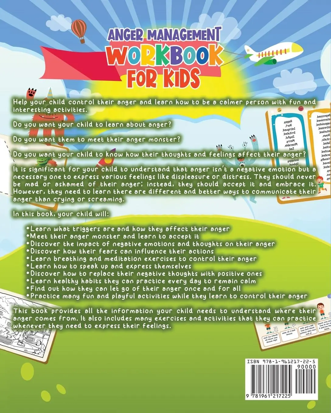 Rückseite: 9781961217225 | Anger Management Workbook for Kids | Ahoy Publications | Taschenbuch