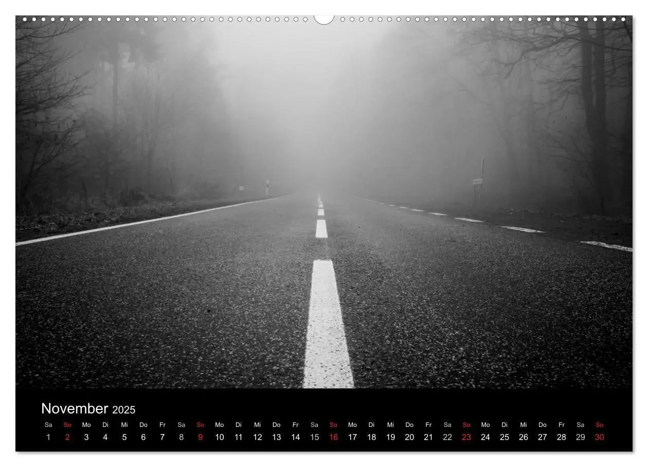 Bild: 9783435567225 | Monochrom 2025 (Wandkalender 2025 DIN A2 quer), CALVENDO...