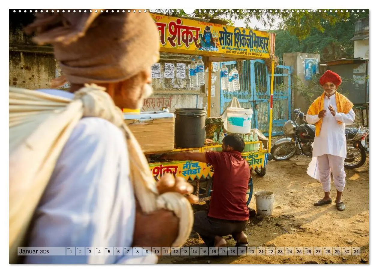 Bild: 9783457967225 | Alltag in Indien (Wandkalender 2026 DIN A2 quer), CALVENDO...