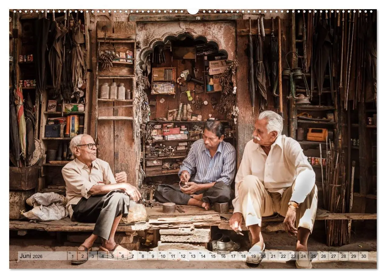 Bild: 9783457967225 | Alltag in Indien (Wandkalender 2026 DIN A2 quer), CALVENDO...