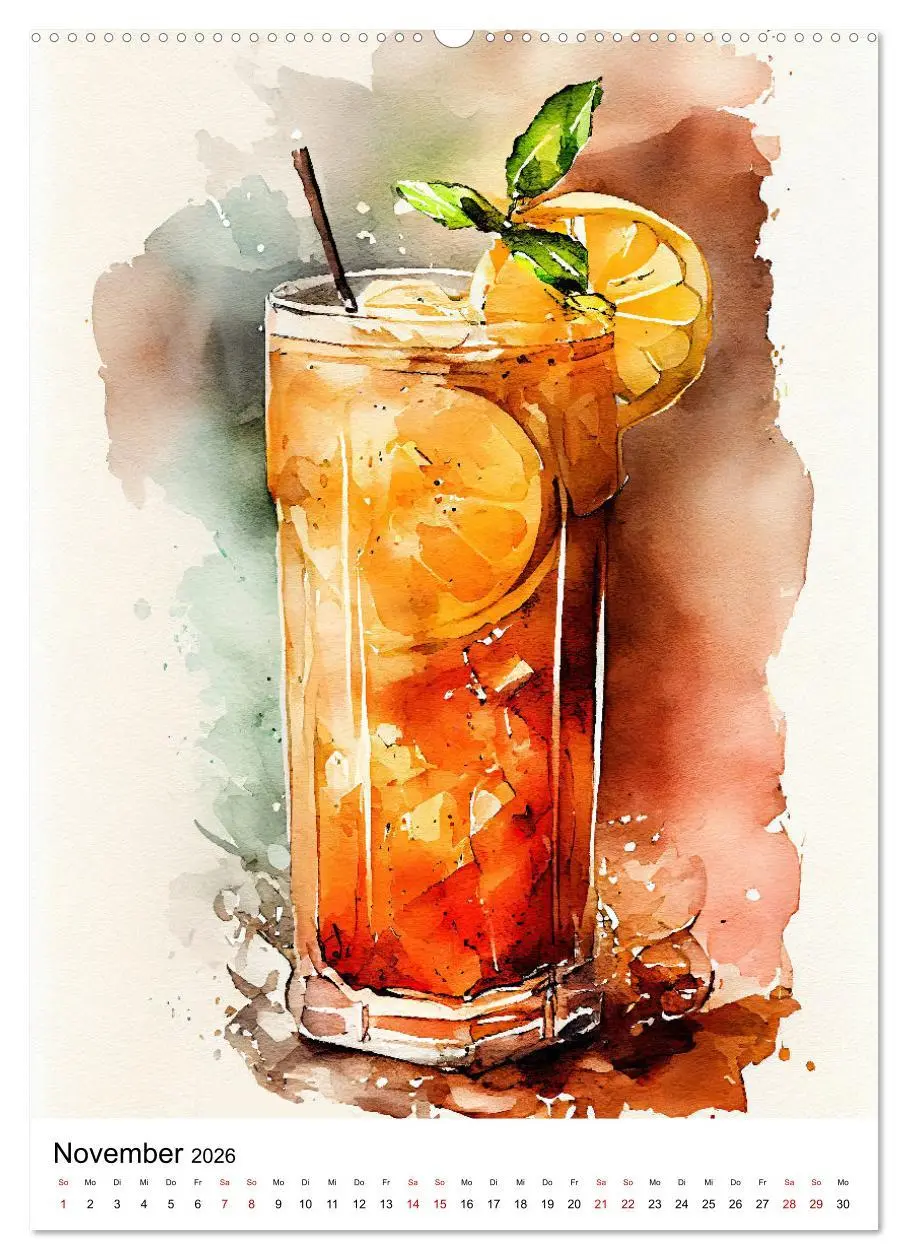 Bild: 9783516297225 | Künstlerische Cocktails (hochwertiger Premium Wandkalender 2026 DIN...