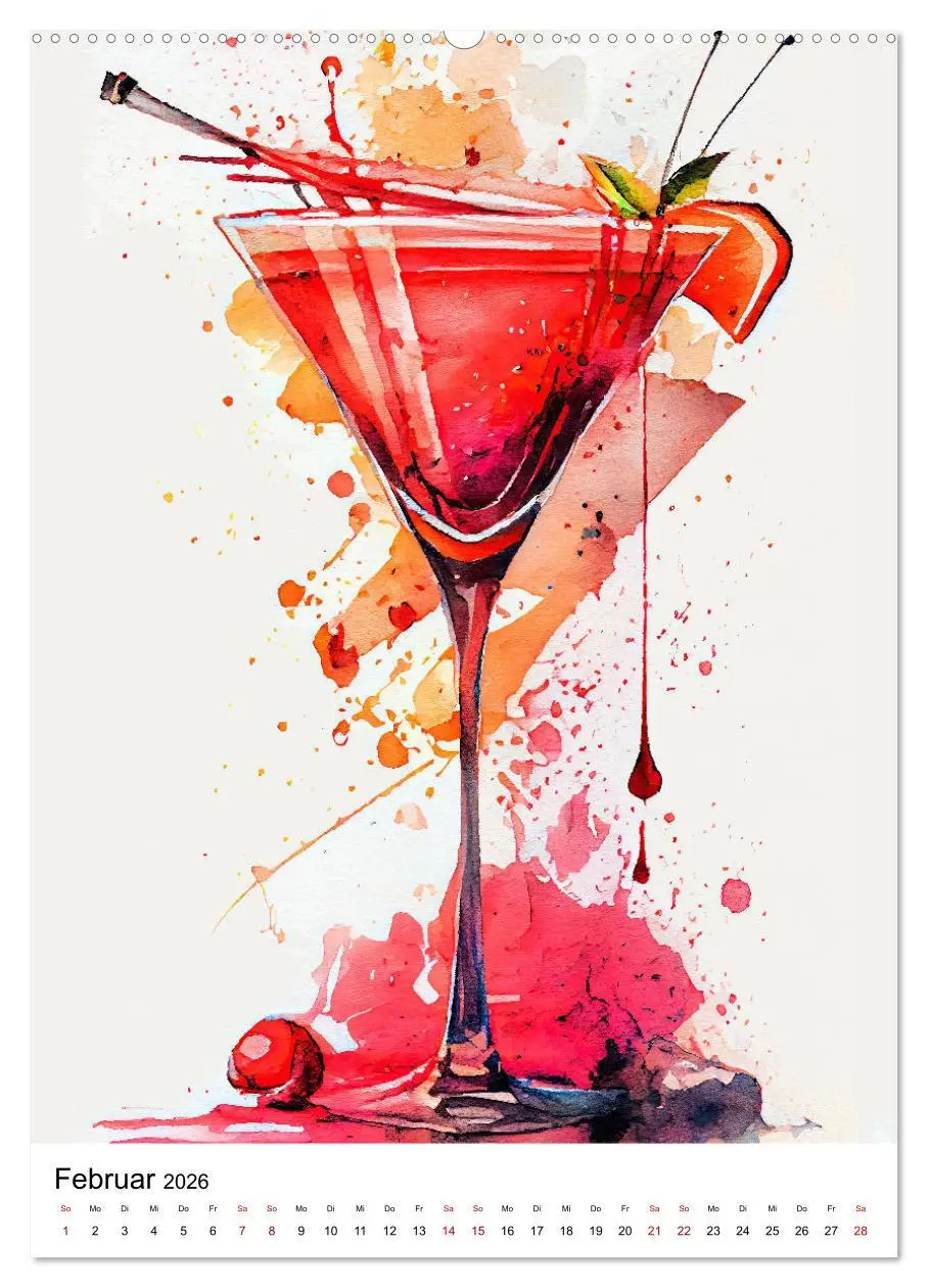 Bild: 9783516297225 | Künstlerische Cocktails (hochwertiger Premium Wandkalender 2026 DIN...