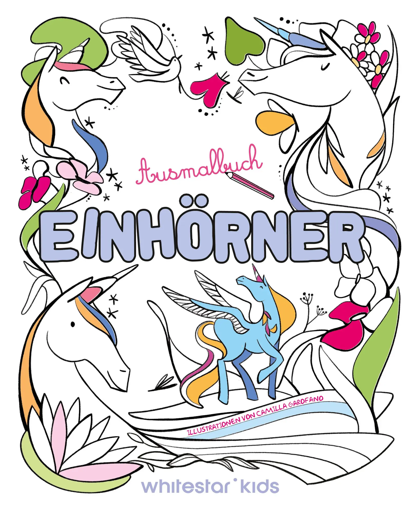 Cover: 9788863127225 | Einhörner | Ausmalbuch; für Kinder ab 6 Jahren | Star White | Buch