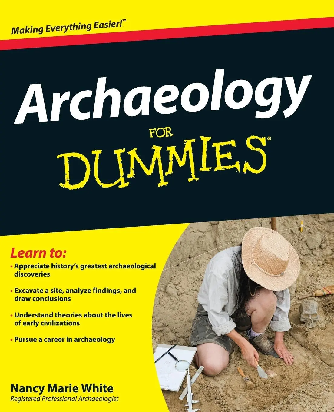 Cover: 9780470337325 | Archaeology for Dummies | Nancy Marie White | Taschenbuch | 384 S.