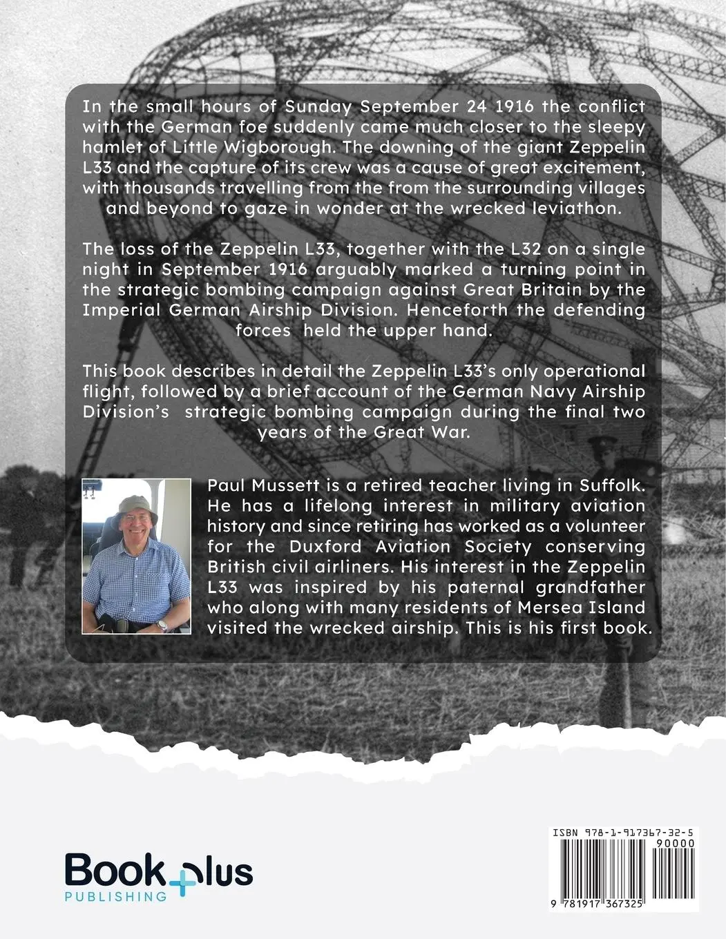 Rückseite: 9781917367325 | The Story of L33 and How the Zeppelins Were Defeated | Paul Mussett