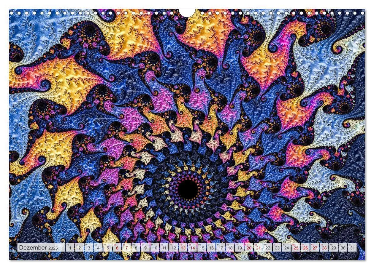 Bild: 9783383847325 | Fraktale Visionen (Wandkalender 2025 DIN A3 quer), CALVENDO...