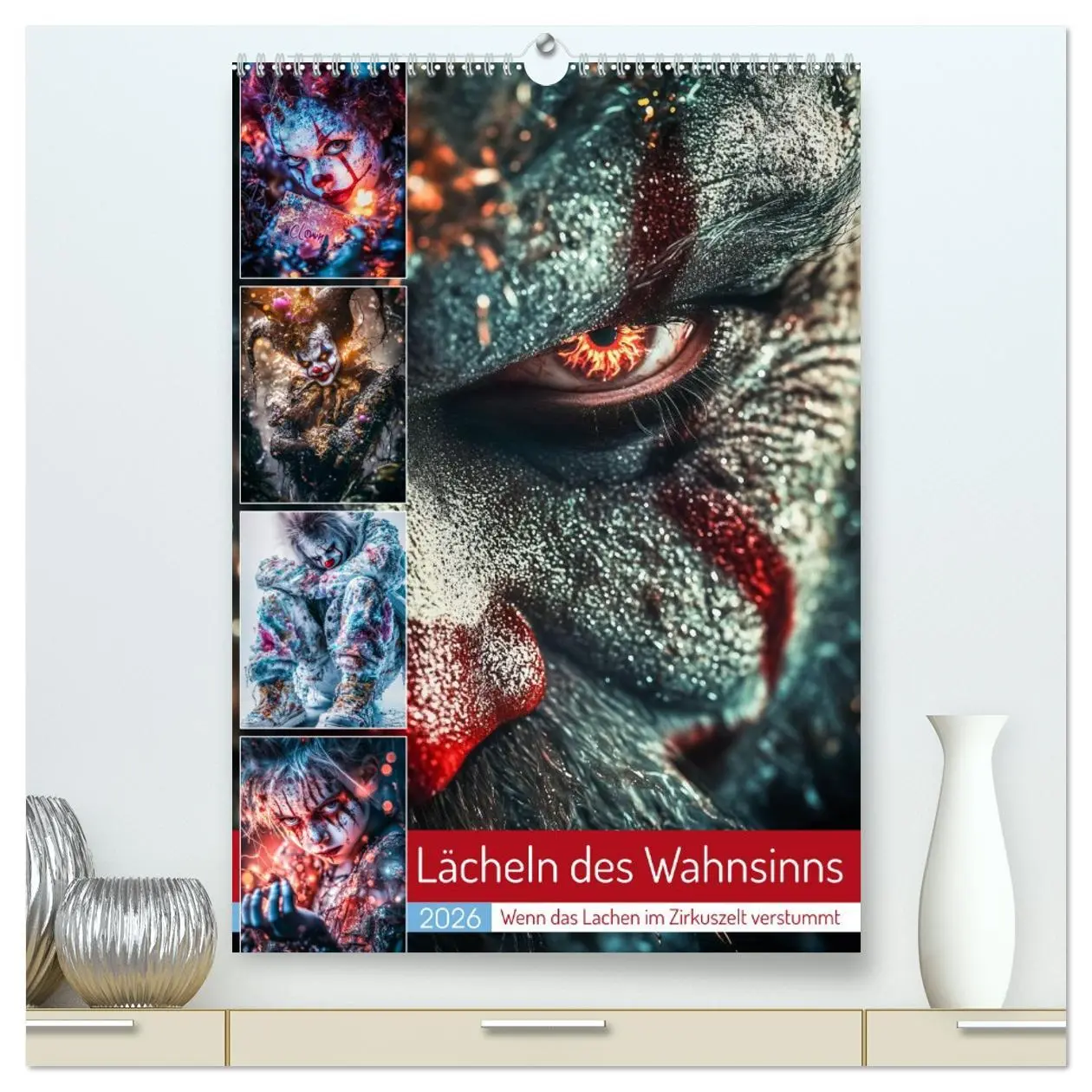 Cover: 9783457647325 | Lächeln des Wahnsinns (hochwertiger Premium Wandkalender 2026 DIN...