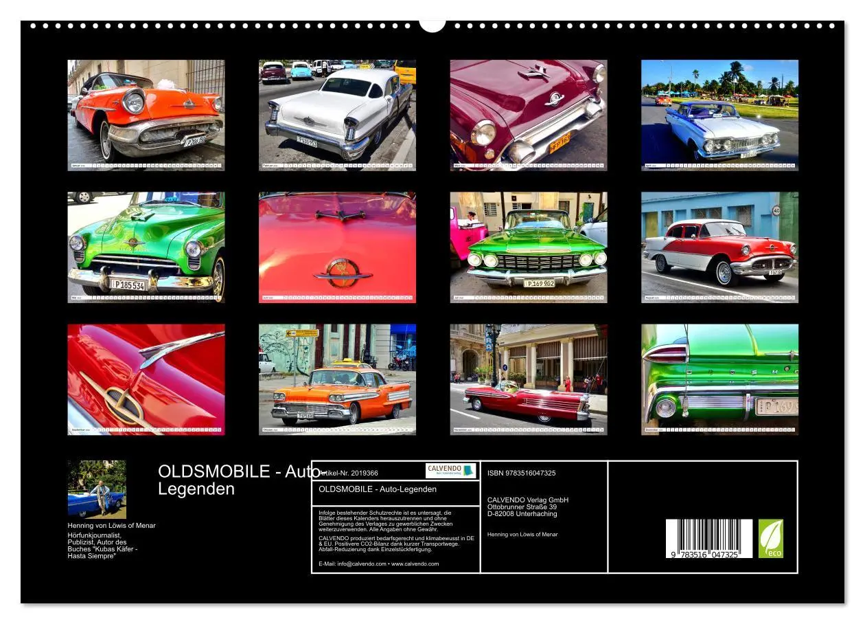 Bild: 9783516047325 | OLDSMOBILE - Auto-Legenden (hochwertiger Premium Wandkalender 2026...