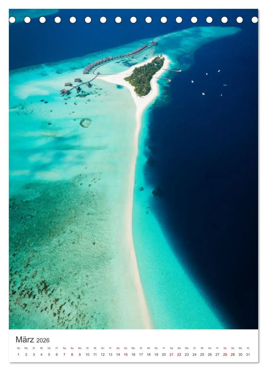 Bild: 9783516357325 | Malediven - Das wunderschöne Urlaubsparadies. (Tischkalender 2026...