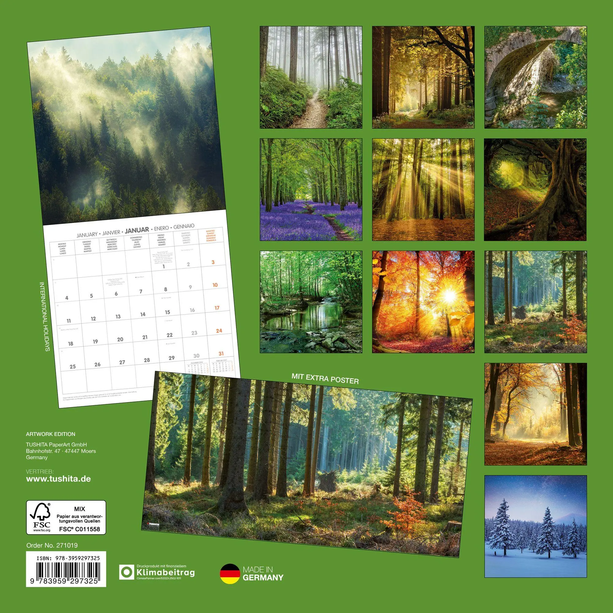 Bild: 9783959297325 | Unser Wald / Forest Nature 2027 | Kalender 2027 | Kalender | 28 S.