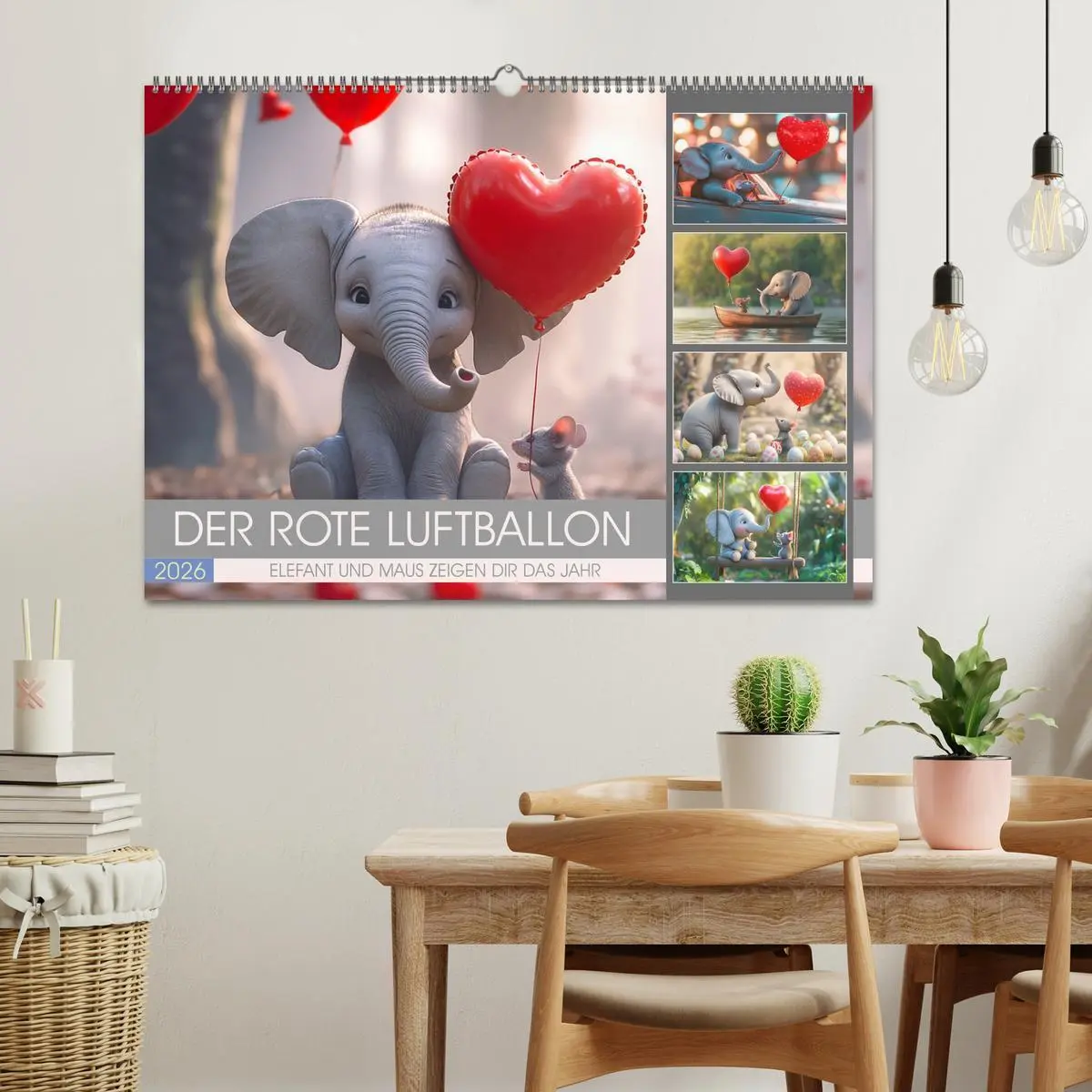 Bild: 9783457257425 | Der rote Luftballon - Elefant und Maus zeigen Dir das Jahr...