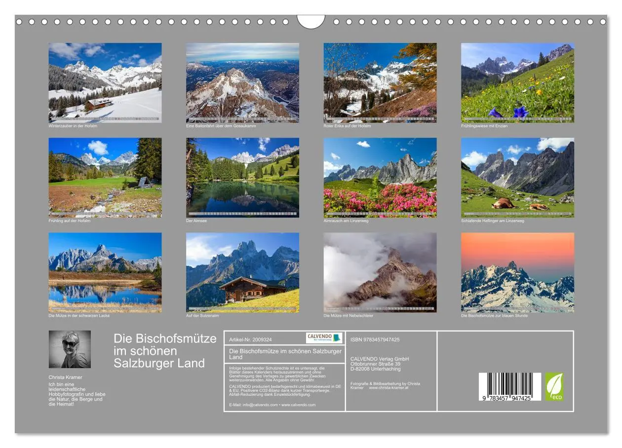 Bild: 9783457947425 | Die Bischofsmütze im schönen Salzburger Land (Wandkalender 2026 DIN...