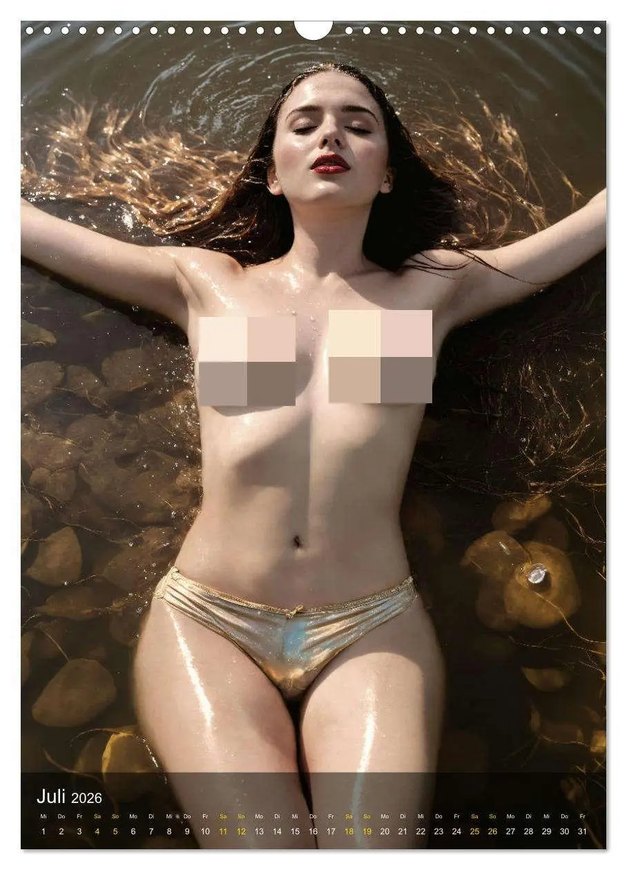 Bild: 9783516277425 | Feuchte Faszination - Wasser und Weiblichkeit (Wandkalender 2026...