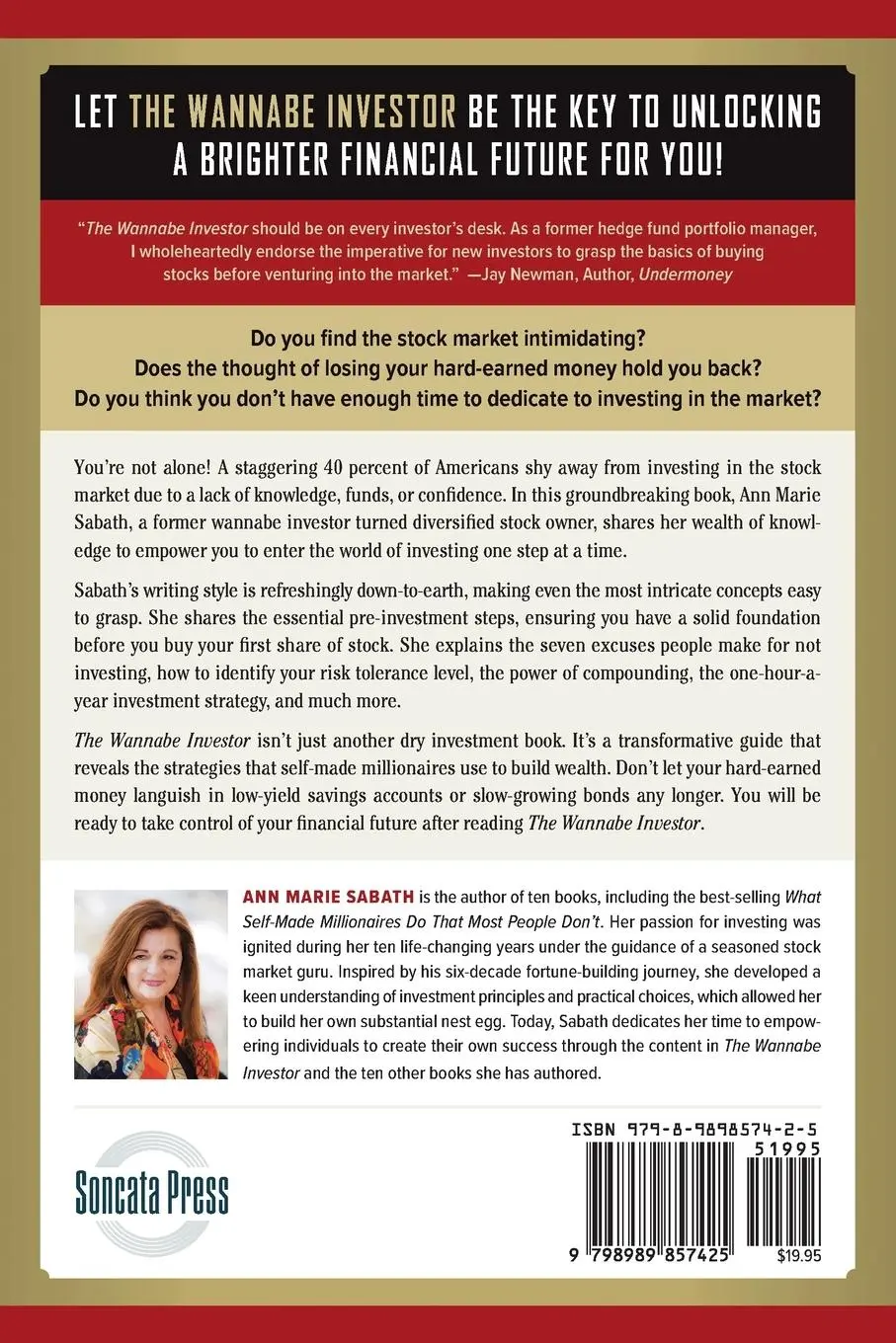 Rückseite: 9798989857425 | The Wannabe Investor | Ann Marie Sabath | Taschenbuch | Englisch