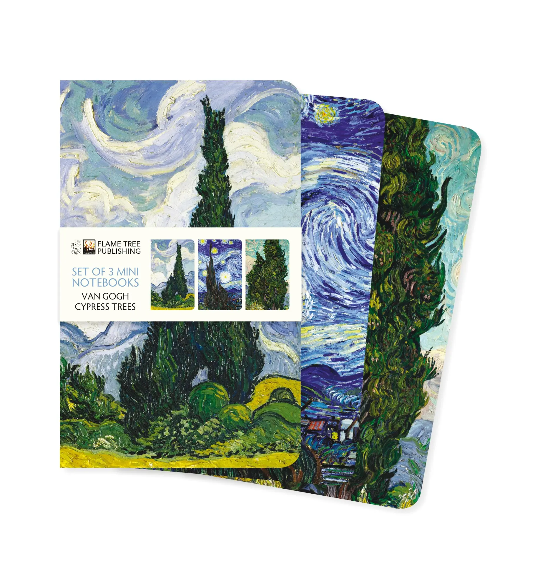 Cover: 9781804177525 | Vincent Van Gogh: Cypresses Set of 3 Mini Notebooks | Publishing