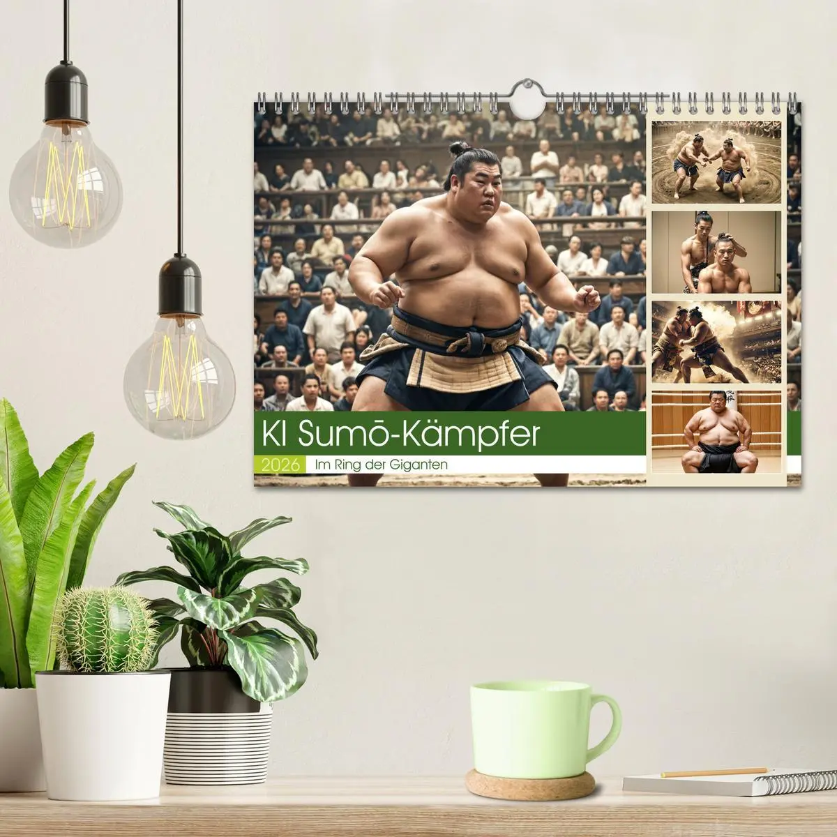Bild: 9783457317525 | KI Sumo-Kämpfer Im Ring der Giganten (Wandkalender 2026 DIN A4...
