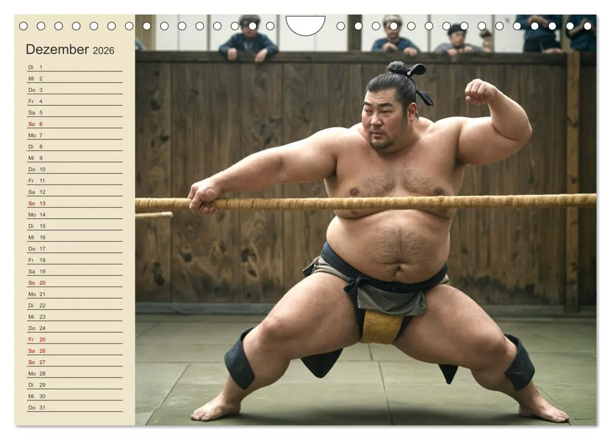 Bild: 9783457317525 | KI Sumo-Kämpfer Im Ring der Giganten (Wandkalender 2026 DIN A4...