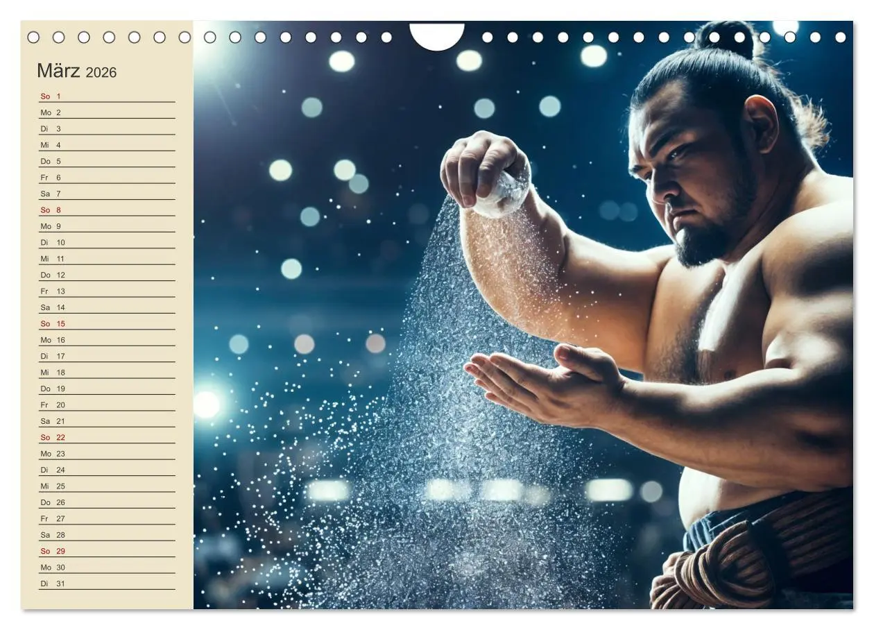 Bild: 9783457317525 | KI Sumo-Kämpfer Im Ring der Giganten (Wandkalender 2026 DIN A4...