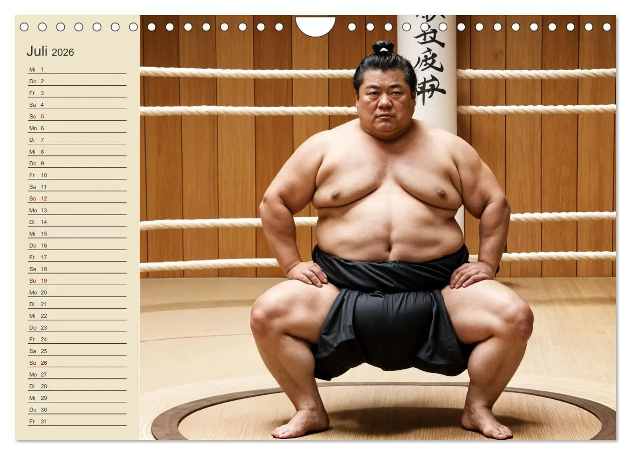 Bild: 9783457317525 | KI Sumo-Kämpfer Im Ring der Giganten (Wandkalender 2026 DIN A4...