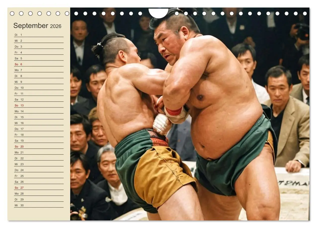 Bild: 9783457317525 | KI Sumo-Kämpfer Im Ring der Giganten (Wandkalender 2026 DIN A4...