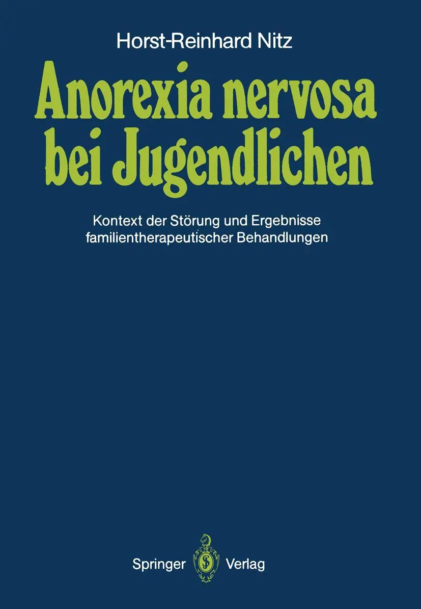 Cover: 9783540167525 | Anorexia nervosa bei Jugendlichen | Horst-Reinhard Nitz | Taschenbuch