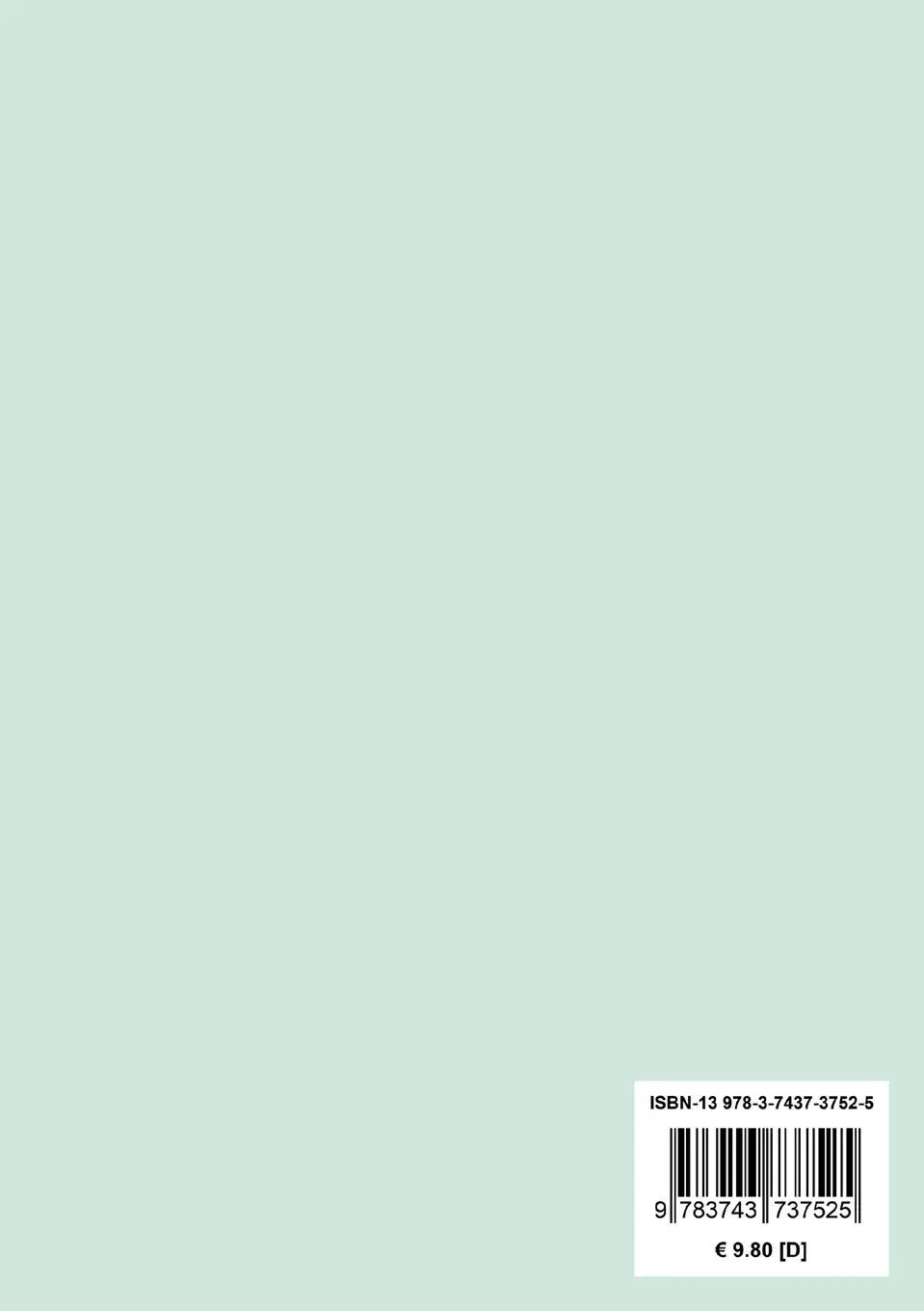 Rückseite: 9783743737525 | Eine stille Welt | Gesammelte Novellen Band 1 | Timm Kröger | Buch
