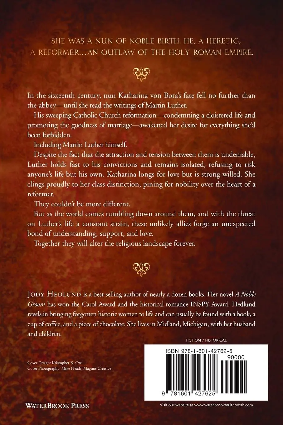 Rückseite: 9781601427625 | Luther and Katharina | A Novel of Love and Rebellion | Jody Hedlund