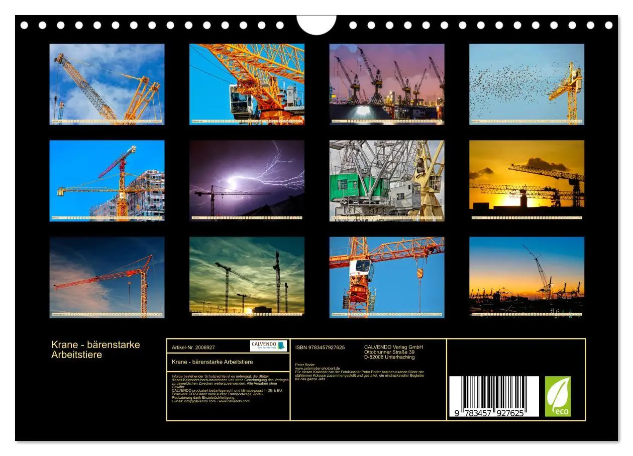 Bild: 9783457927625 | Krane - bärenstarke Arbeitstiere (Wandkalender 2026 DIN A4 quer),...
